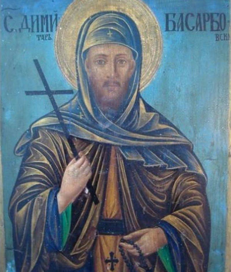 Българска възрожденска икона на преп. Димитрий Басарбовски