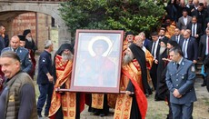 Лития с чудотворната икона на св. Георги Победоносец в Зографския манастир