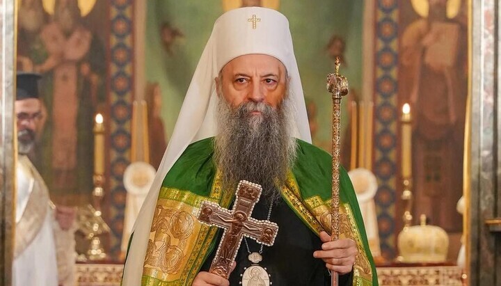 Патриарх Порфирий. Снимка: пресслужба на Сръбската Църква